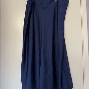 J. Crew Classic A-Line Skirt in Deep Blue